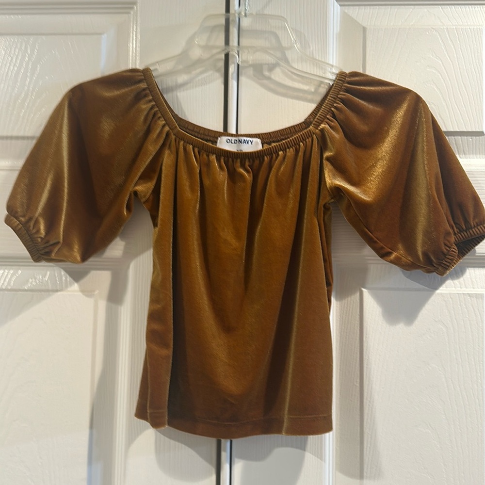 Old Navy Girls Velvet Top Size 8